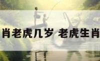 十二生肖老虎几岁 老虎生肖几岁了