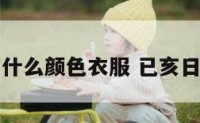 己亥年穿什么颜色衣服 已亥日穿衣指南