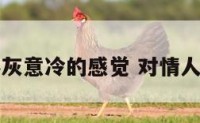 对情人心灰意冷的感觉 对情人心寒绝望
