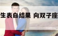 向双子座女生表白结果 向双子座表白话语大全