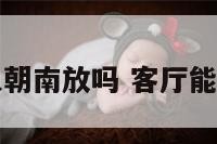 客厅照片可以朝南放吗 客厅能不能摆放照片
