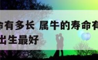 属牛的寿命有多长 属牛的寿命有多长 什么命运 几月出生最好