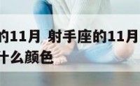 射手座的11月 射手座的11月30 日幸运色是什么颜色