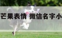微信名字小芒果表情 微信名字小芒果表情是什么
