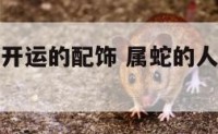 属蛇人今年开运的配饰 属蛇的人今年带什么好
