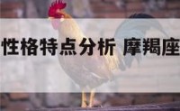 摩羯座女生性格特点分析 摩羯座女生性格特点分析图
