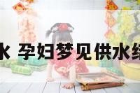 孕妇梦见供水 孕妇梦见供水结冰什么预兆