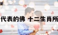 十二生肖代表的佛 十二生肖所对应的佛