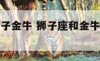 星座配对狮子金牛 狮子座和金牛座匹配度是多少?