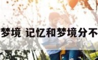记忆和梦境 记忆和梦境分不太清楚