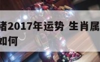 生肖属猪2017年运势 生肖属猪2017年运势如何