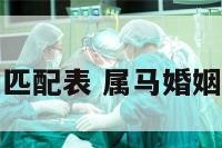 属马婚姻匹配表 属马婚姻匹配表图