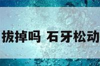 石牙活动需要拔掉吗 石牙松动了能不能治好