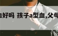 孩子a型血好吗 孩子a型血,父母可能是什么血型