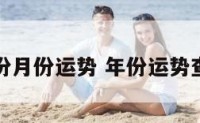 年份月份运势 年份运势查询