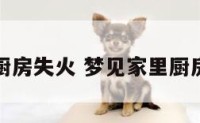梦家里厨房失火 梦见家里厨房失火了