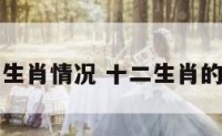十二生肖情况 十二生肖的情况