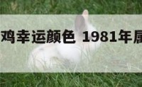 1981年鸡幸运颜色 1981年属鸡永久幸运色