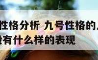 9号人物的性格分析 九号性格的人在人际关系方面一般有什么样的表现