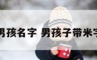 带米字男孩名字 男孩子带米字的名字