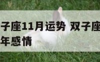 2015双子座11月运势 双子座11月运势2021年感情