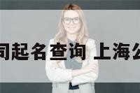 上海公司起名查询 上海公司名称