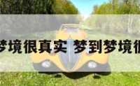 梦见梦境很真实 梦到梦境很真实