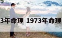 1973年命理 1973年命理属性