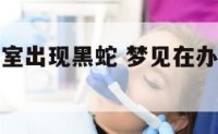 梦见在办公室出现黑蛇 梦见在办公室出现黑蛇预示什么