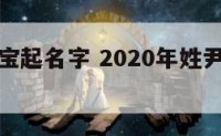 姓尹女宝宝起名字 2020年姓尹女孩的最佳名字